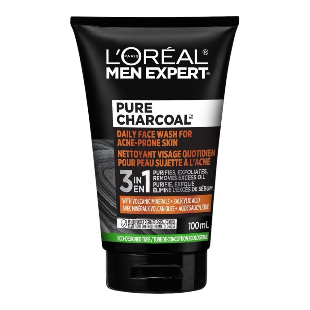 L’ORÉAL MEN EXPERT PURE CHARCOAL DAILY FACE WASH FOR ACNE-PRONE SKIN